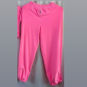 Free People Movement Hot Shot Crossover Pants - Pink Lemonade- M New w/ Rip Tag